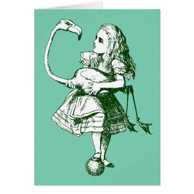 Vintage Alice im Wunderland Flamingo (Vorne)