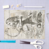 Vintage Alice im Wunderland Flamingo Decoupage Seidenpapier (Handwerk)