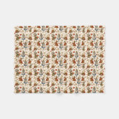 Vintage Alice im Wunderland Fleecedecke (Vorderseite (Horizontal))