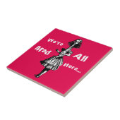 Vintage Alice im Wunderland Fliese (Seite)