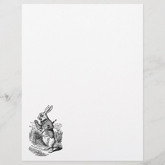 Vintage Alice im Wunderland Flyer (Hinten)