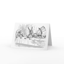 Vintage Alice im Wunderland Geburtskarte