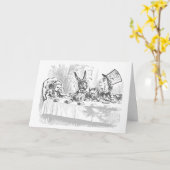 Vintage Alice im Wunderland Geburtskarte Karte (Gelbe Blume)