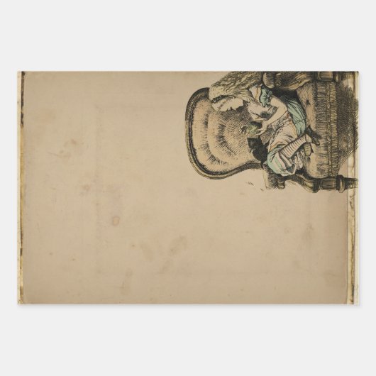 Vintage Alice im Wunderland Geschenkpapier Set (Vorderseite 2)