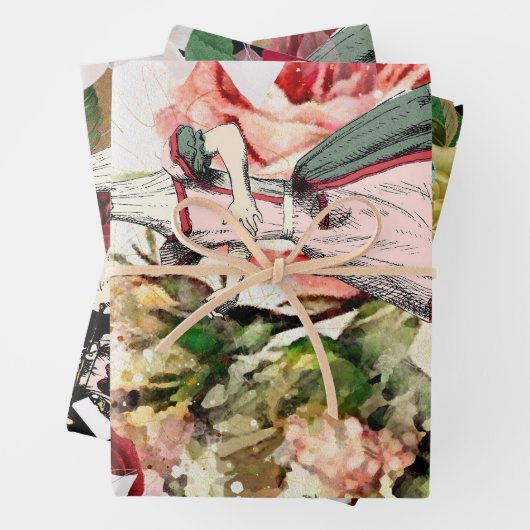 Vintage Alice im Wunderland Geschenkpapier Set (Beispiel)