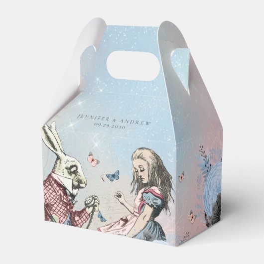 Vintage Alice im Wunderland Geschenkschachtel (Vorderseite)