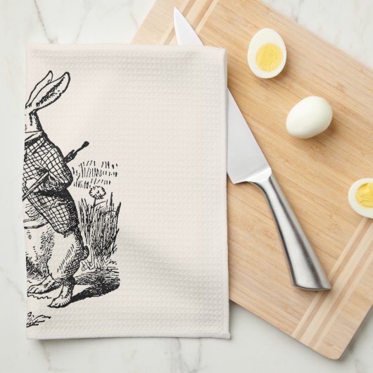 Vintage Alice im Wunderland Geschirrtuch (Viertel Falte)