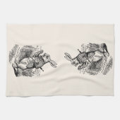 Vintage Alice im Wunderland Geschirrtuch (Horizontal)