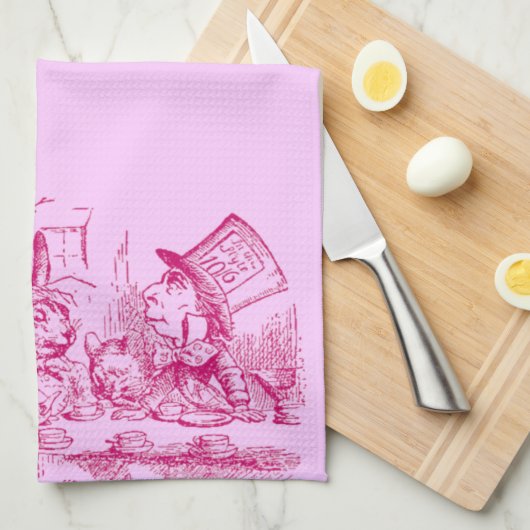 Vintage Alice im Wunderland Geschirrtuch (Viertel Falte)