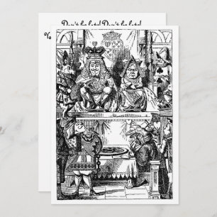 Vintage Alice im Wunderland Girl Geburtstagsparty Einladung