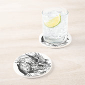 Vintage Alice im Wunderland, Griffin, Mock Turtle Getränkeuntersetzer (Seite)