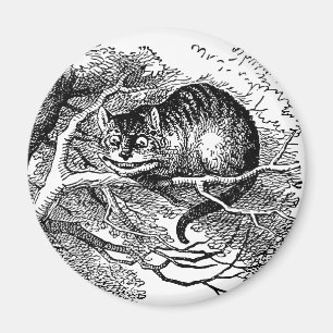 Vintage Alice im Wunderland, Grinsekatze Magnet