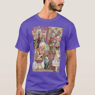 Vintage Alice im Wunderland, Herz-Königin T-Shirt
