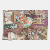 Vintage Alice im Wunderland, Herzkönigin Geschirrtuch (Horizontal)