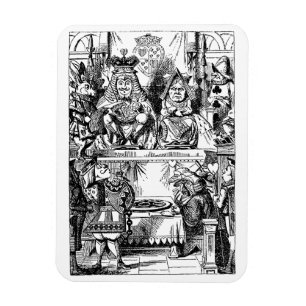 Vintage Alice im Wunderland, Herzkönigin-Prozess Magnet