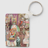 Vintage Alice im Wunderland, Herzkönigin Schlüsselanhänger (Rückseite)
