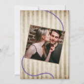 Vintage Alice im Wunderland Hochzeit speichern das Einladung (Rückseite)