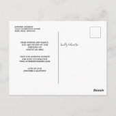 Vintage Alice im Wunderland Hochzeit speichern Sie Postkarte (Rückseite)