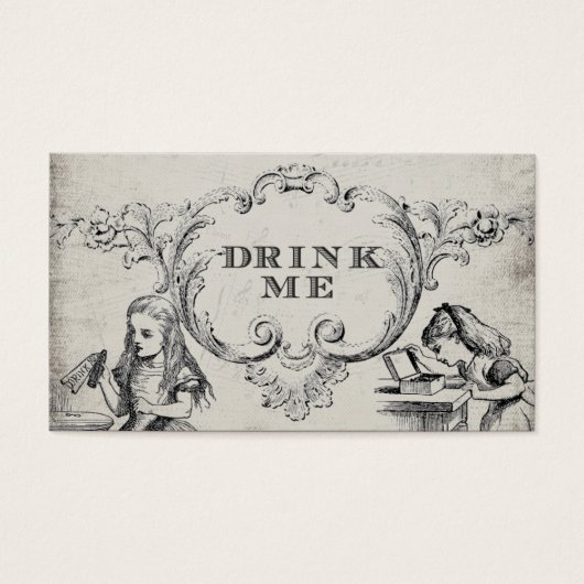 Vintage Alice im Wunderland Hochzeitspass (Vorderseite)