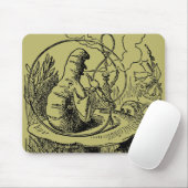 Vintage Alice im Wunderland Hookah Raupe Mousepad (Mit Mouse)