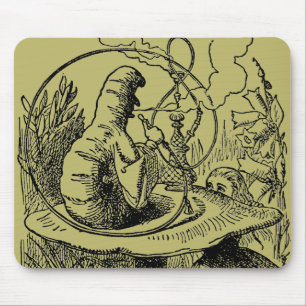 Vintage Alice im Wunderland Hookah Raupe Mousepad