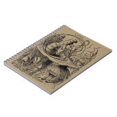 Vintage Alice im Wunderland Hookah Raupe Notizblock (Linke Seite)