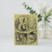 Vintage Alice im Wunderland Hookah Raupe Postkarte (Stehend Vorderseite)