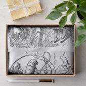 Vintage Alice im Wunderland Hookah Raupe Seidenpapier (Geschenk)