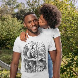 Vintage Alice im Wunderland Hookah Raupe T-Shirt