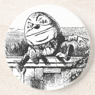Vintage Alice im Wunderland, Humpty Dumpty an der Untersetzer