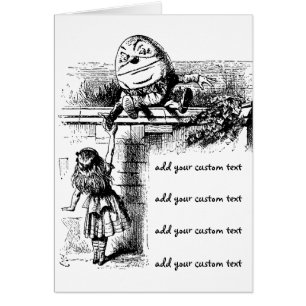 Vintage Alice im Wunderland, Humpty Dumpty auf der