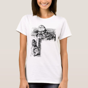 Vintage Alice im Wunderland, Humpty Dumpty auf der T-Shirt