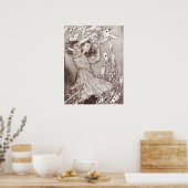 Vintage Alice im Wunderland Illustration Poster (Küche)