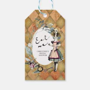 Vintage-Alice-im-Wunderland-iss-mich-Gunstbezeugun Geschenkanhänger