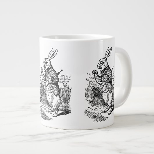 Vintage Alice im Wunderland Jumbo-Tasse (Vorderseite Rechts)