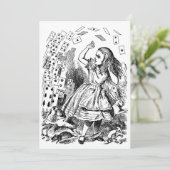 Vintage Alice im Wunderland, Kartenspielen (Stehend Vorderseite)