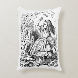 Vintage Alice im Wunderland, Kartenspielen Dekokissen