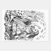 Vintage Alice im Wunderland, Kartenspielen Geschenkpapier Set (Vorderseite 3)