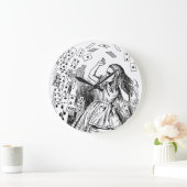 Vintage Alice im Wunderland, Kartenspielen Große Wanduhr (Zuhause)