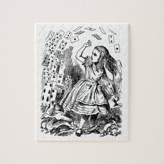 Vintage Alice im Wunderland, Kartenspielen Puzzle (Vertikal)