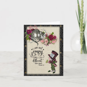 Vintage Alice im Wunderland Katze und Mad Hatter