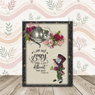 Vintage-Alice-im-Wunderland-Katze-und-verrückter-H