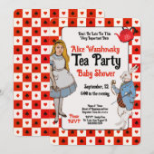 Vintage Alice im Wunderland Kinderdusche (Vorne/Hinten)