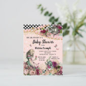 Vintage Alice im Wunderland Kinderdusche Einladung (Stehend Vorderseite)