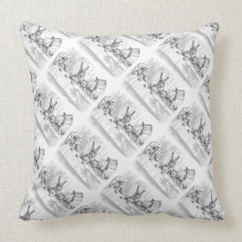 Vintage Alice im Wunderland Kissen