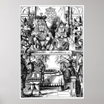 Vintage Alice im Wunderland, Königin des Herzens-P