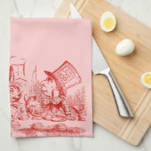 Vintage Alice im Wunderland Küchentuch (Viertel Falte)