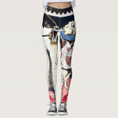 Vintage Alice im Wunderland Leggings (Vorderseite)