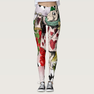 Vintage Alice im Wunderland Leggings