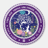 Vintage Alice im Wunderland Magnet (Vorne)